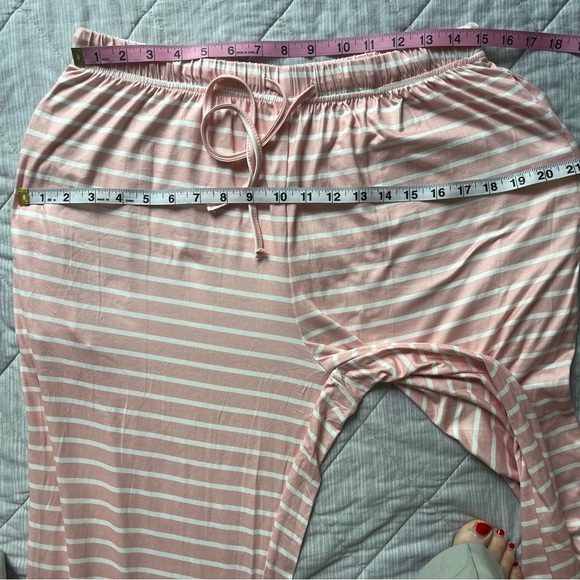 Ekoauer New Pink Striped Pajama Set L - Picture 11 of 15